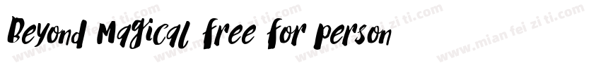 Beyond Magical free for personal us字体转换